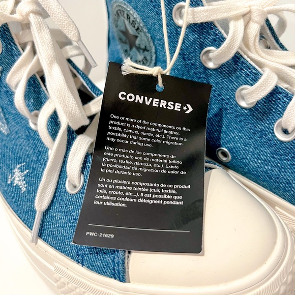 Converse Blue High-Top Sneakers - Picture 6 of 8